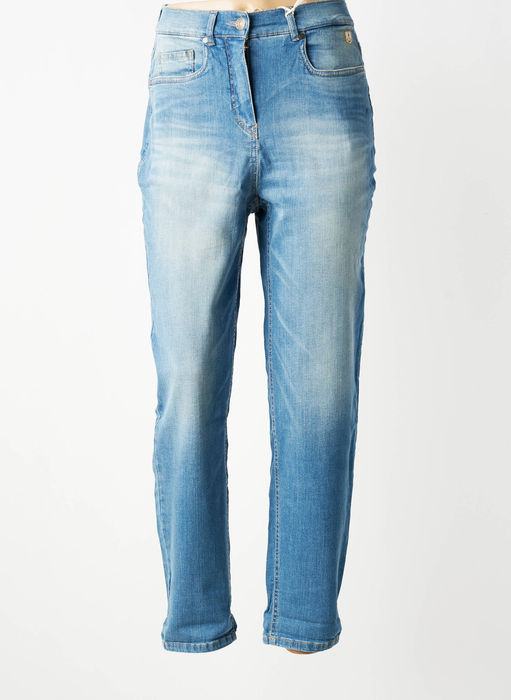 Jeans boyfriend taille haute taille haute bleu ARMOR LUX femme