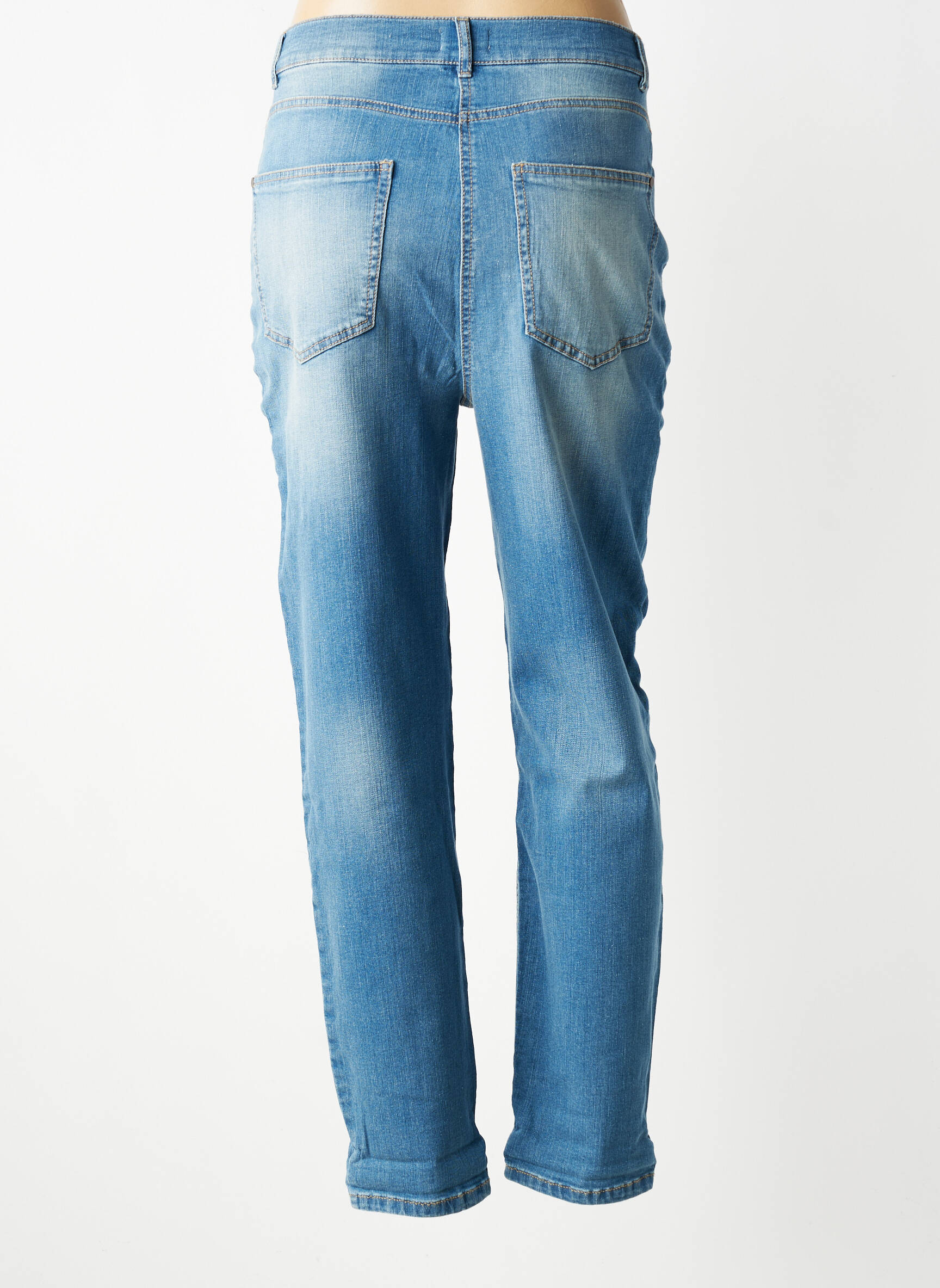 Jeans boyfriend taille haute taille haute bleu ARMOR LUX femme