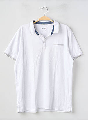 Polo stretch manches courtes blanc DEVRED homme