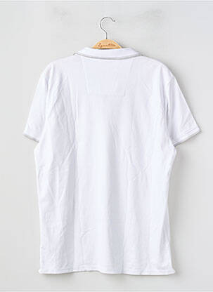 Polo stretch manches courtes blanc DEVRED homme