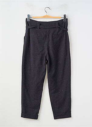 Pantalon droit coupe carotte taille haute noir NEW LOOK femme