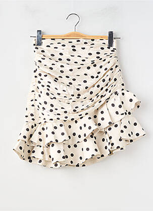 Jupe courte doublure beige ZARA femme