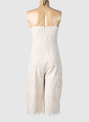 Combi-pantalon fermeture zippée au dos fines bretelles beige MISSGUIDED femme