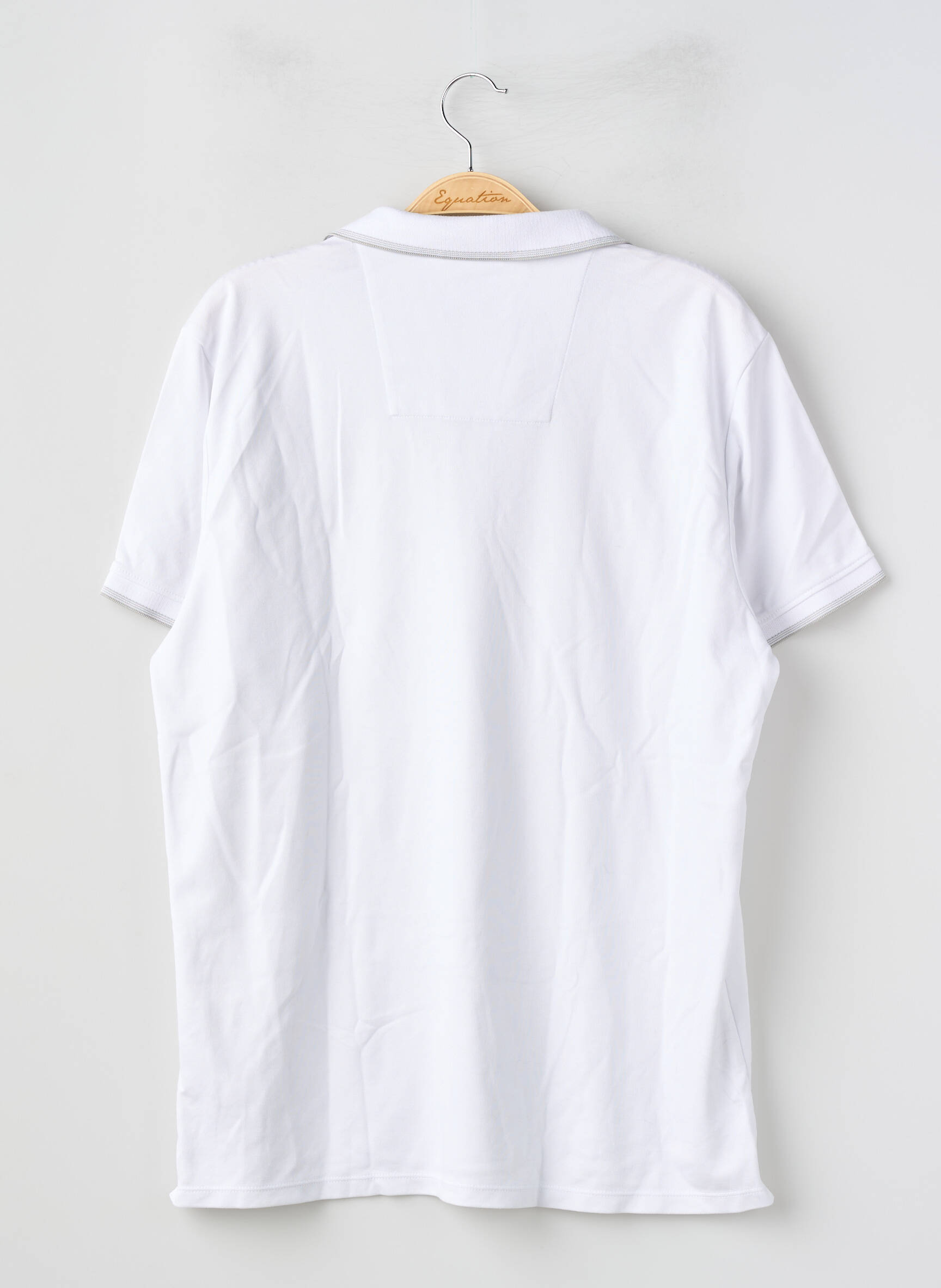 Polo stretch manches courtes blanc DEVRED homme