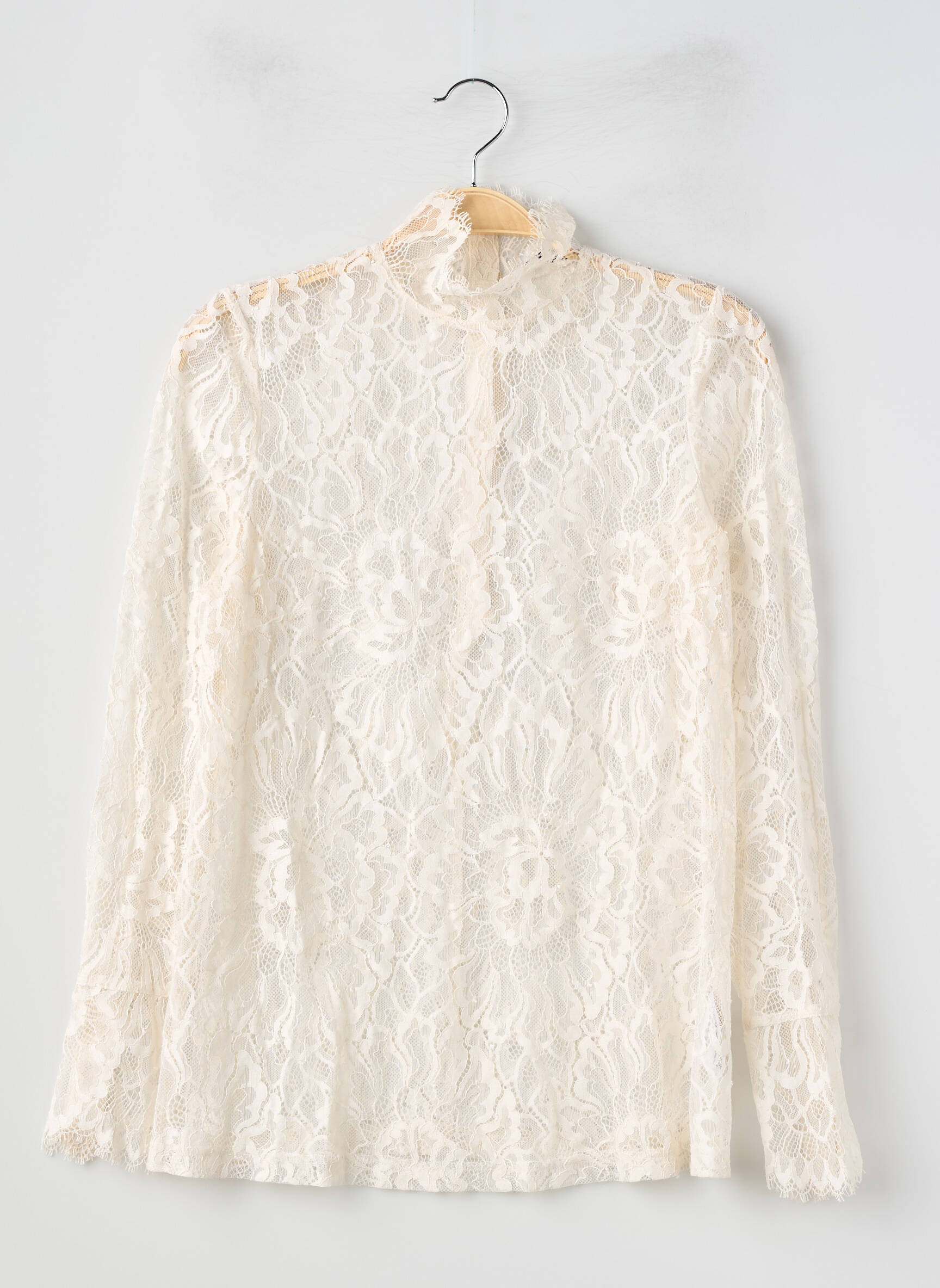 Top coupe cintrée manches longues beige & OTHER STORIES femme