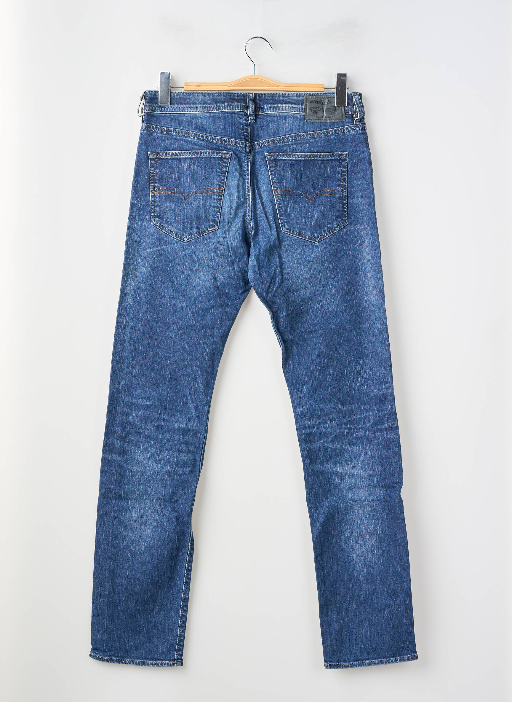 Jeans coupe slim fermeture boutonnée sur le devant taille normale bleu DIESEL homme