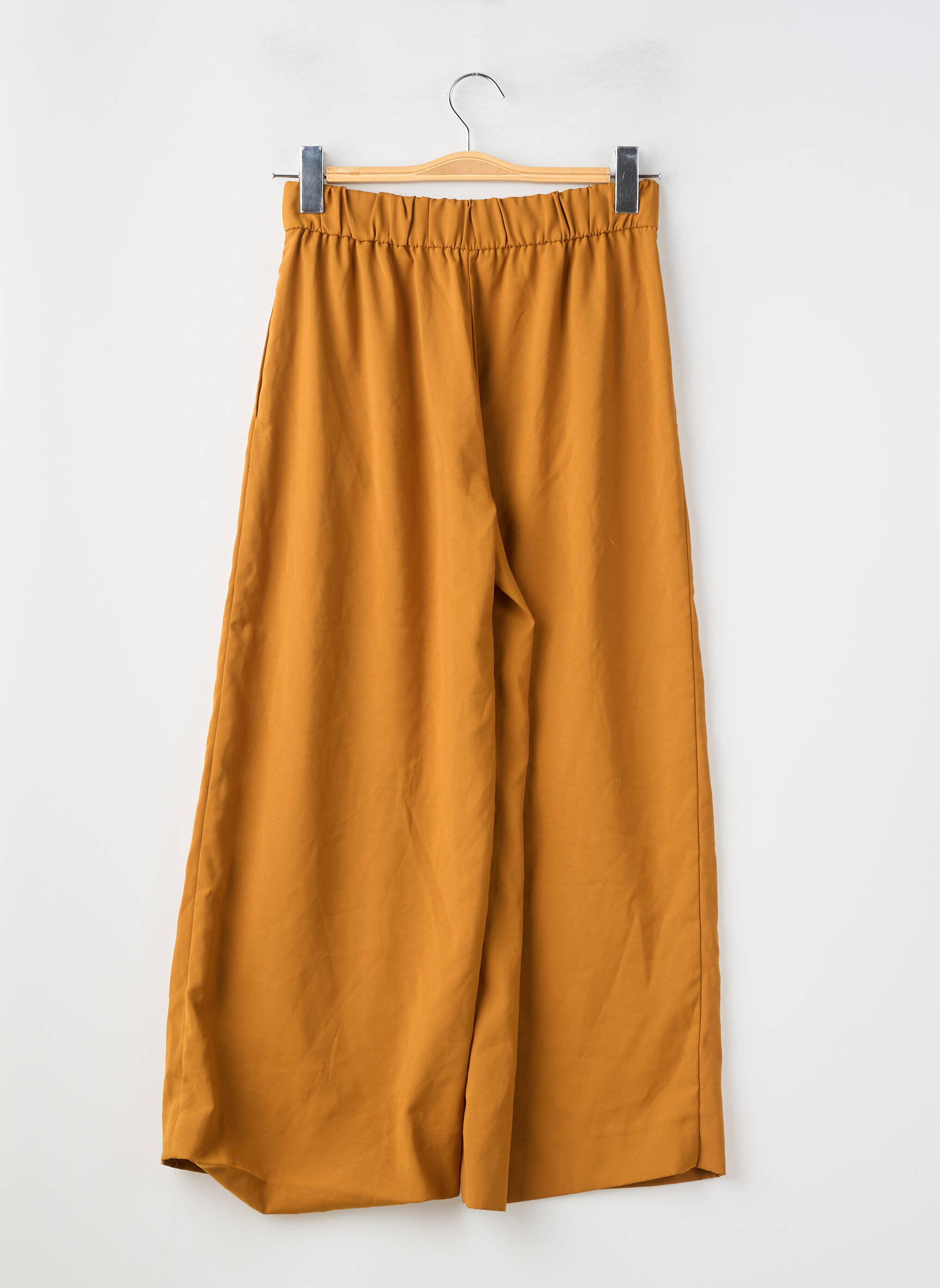 Pantalon 7/8 taille haute taille haute jaune ZARA femme
