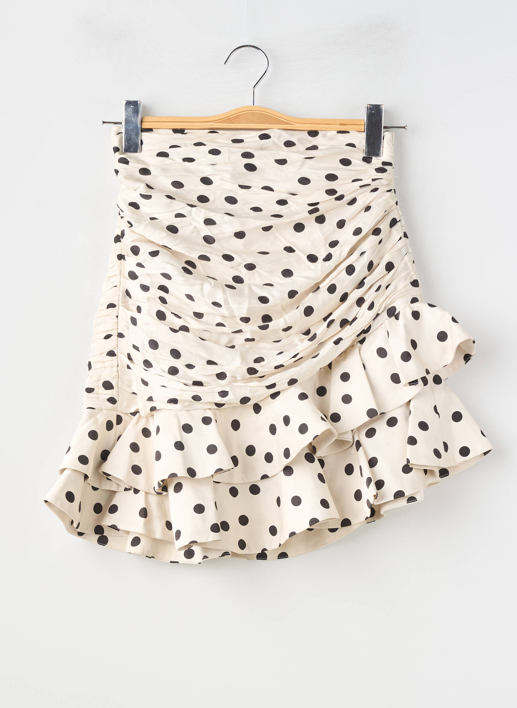 Jupe courte doublure beige ZARA femme