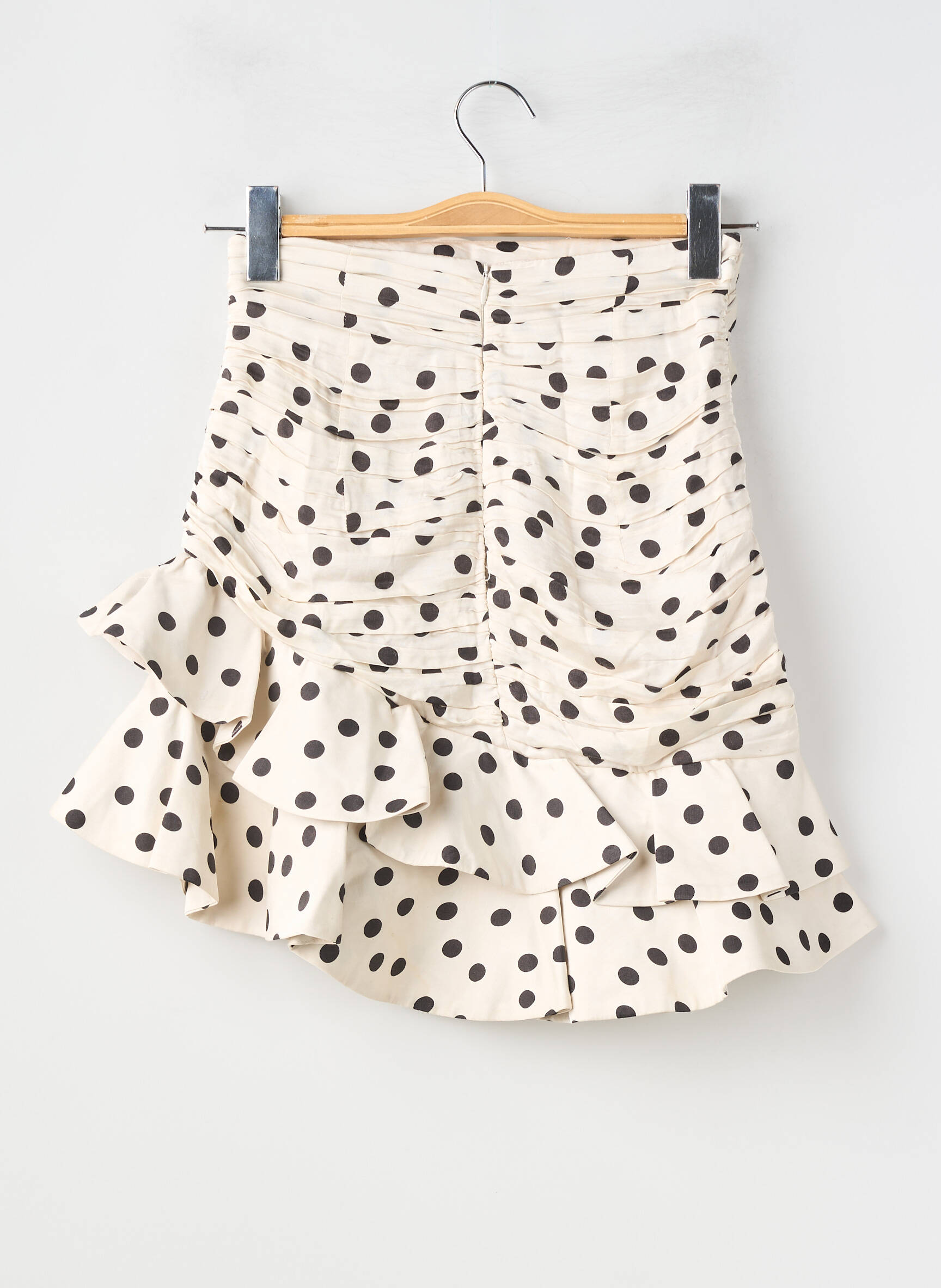 Jupe courte doublure beige ZARA femme