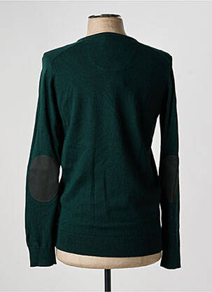 Pull col v manches longues vert EL GANSO homme