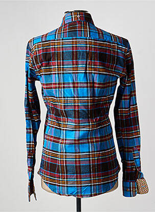 Chemise manches longues imprimé écossais bleu THE SURFCAR homme
