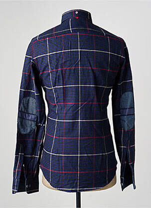 Chemise manches longues imprimé carreaux bleu THE SURFCAR homme