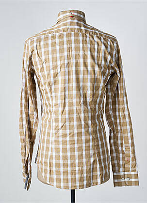 Chemise manches longues imprimé carreaux marron THE SURFCAR homme