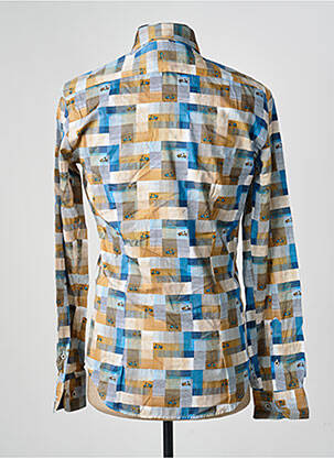 Chemise manches longues imprimé fantaisie bleu DARIO BELTRAN homme