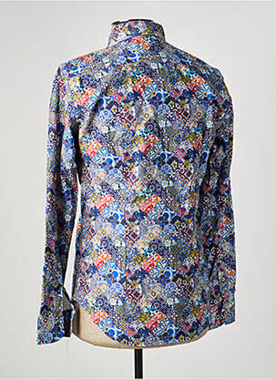 Chemise manches longues imprimé fantaisie bleu DARIO BELTRAN homme