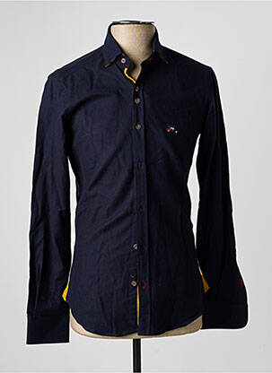 Chemise manches longues coupe cintrée bleu THE SURFCAR homme