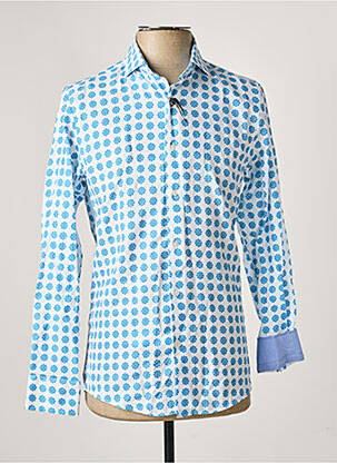 Chemise manches longues imprimé fantaisie bleu RECYCLED ART WORLD homme