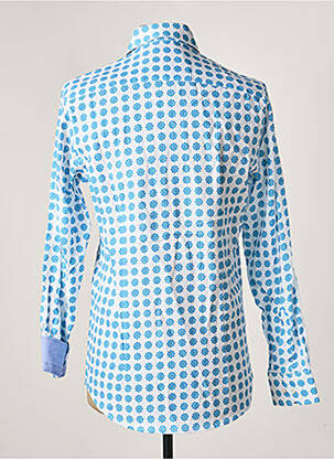 Chemise manches longues imprimé fantaisie bleu RECYCLED ART WORLD homme