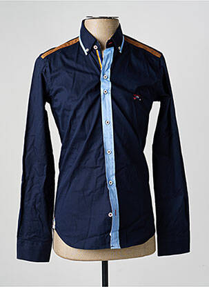 Chemise manches longues coupe cintrée bleu THE SURFCAR homme
