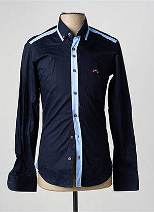 Chemise manches longues coupe cintrée bleu THE SURFCAR homme