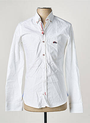 Chemise manches longues coupe cintrée blanc THE SURFCAR homme