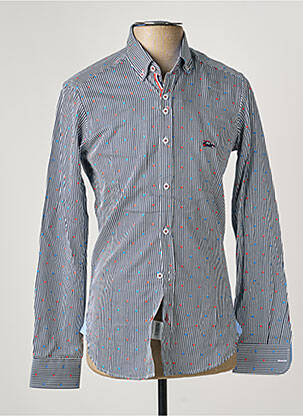 Chemise manches longues coupe cintrée bleu THE SURFCAR homme