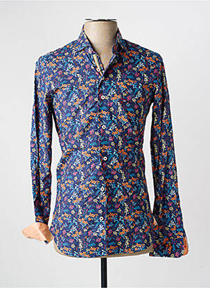 Chemise manches longues coupe cintrée bleu THE SURFCAR homme