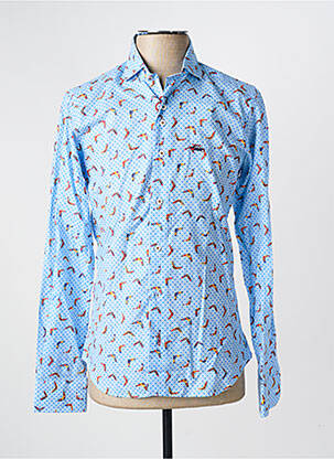 Chemise manches longues imprimé fantaisie bleu THE SURFCAR homme