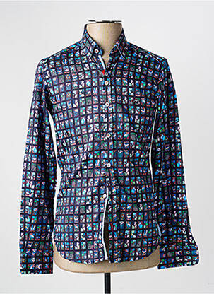 Chemise manches longues imprimé fantaisie bleu THE SURFCAR homme