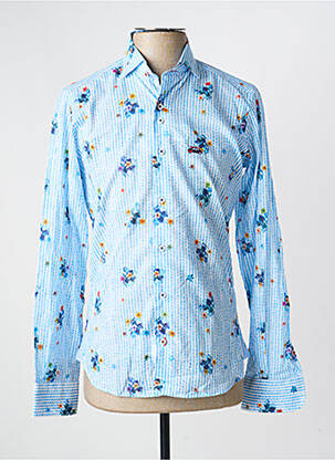 Chemise manches longues coupe cintrée bleu THE SURFCAR homme