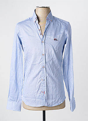 Chemise manches longues imprimé fantaisie bleu DARIO BELTRAN homme