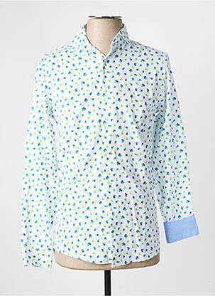 Chemise manches longues imprimé fantaisie blanc RECYCLED ART WORLD homme