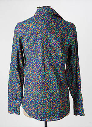 Chemise manches longues coupe cintrée bleu RECYCLED ART WORLD homme