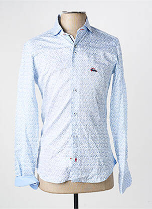 Chemise manches courtes imprimé fantaisie bleu THE SURFCAR homme