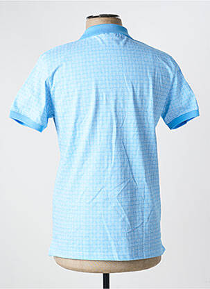 Polo tissage jersey manches courtes bleu RECYCLED ART WORLD homme