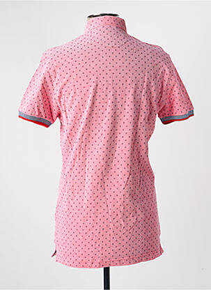 Polo tissage chiné manches courtes rouge THE SURFCAR homme