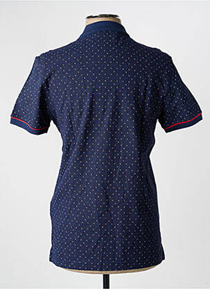 Polo tissage jersey manches courtes bleu DARIO BELTRAN homme