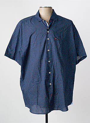 Chemise manches courtes imprimé fantaisie bleu THE SURFCAR homme