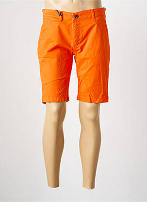 Bermuda tissage denim taille normale orange RECYCLED ART WORLD homme