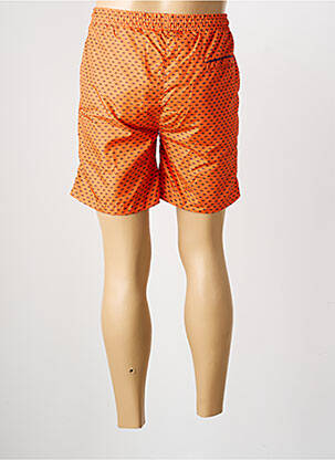 Short de bain imprimé fantaisie orange RECYCLED ART WORLD homme