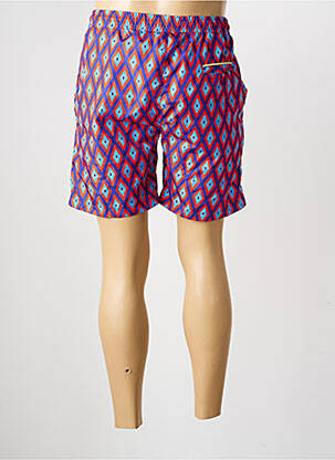 Short de bain tissage imperméable rouge RECYCLED ART WORLD homme