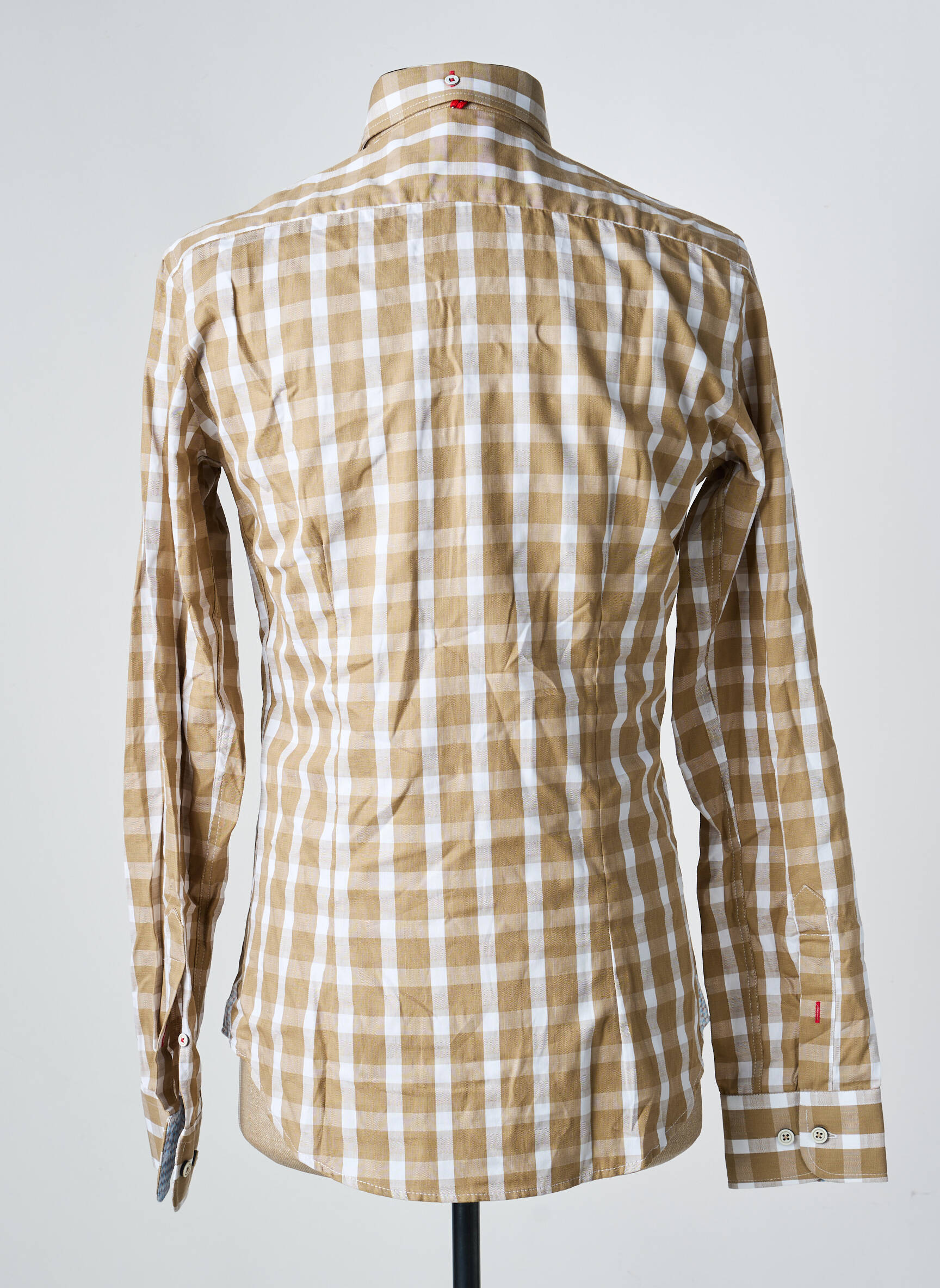 Chemise manches longues imprimé carreaux marron THE SURFCAR homme
