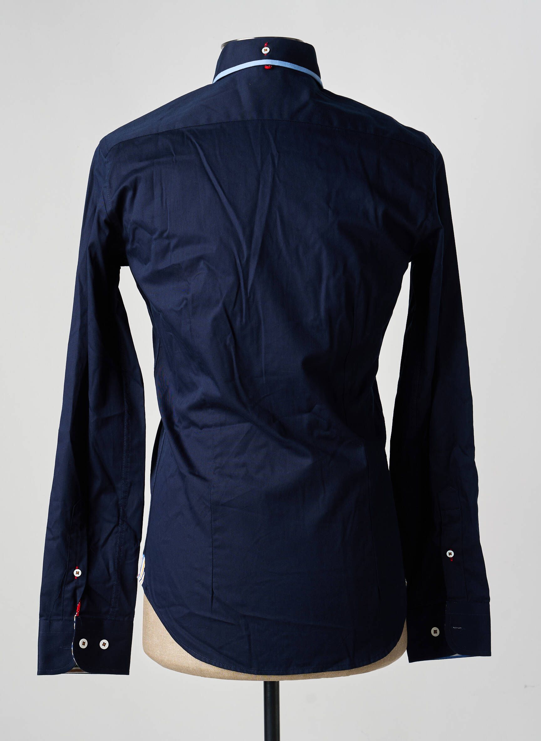 Chemise manches longues coupe cintrée bleu THE SURFCAR homme