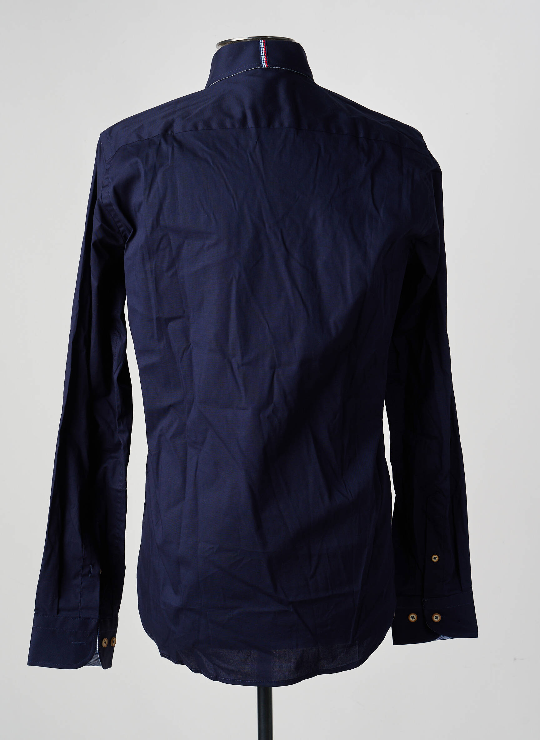 Chemise manches longues coupe cintrée bleu DARIO BELTRAN homme