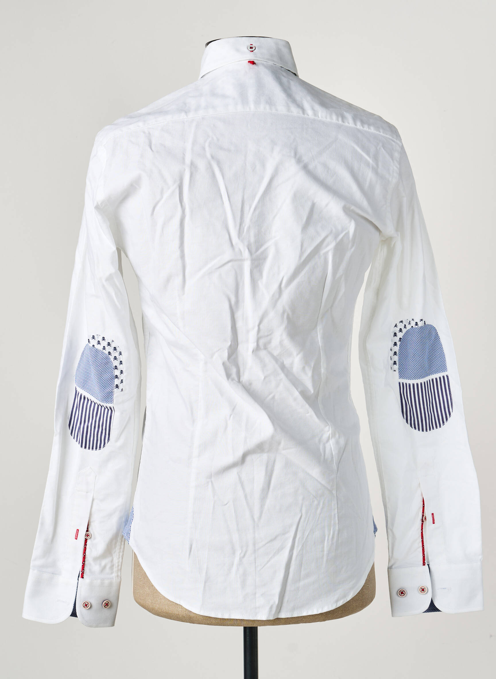 Chemise manches longues coupe cintrée blanc THE SURFCAR homme