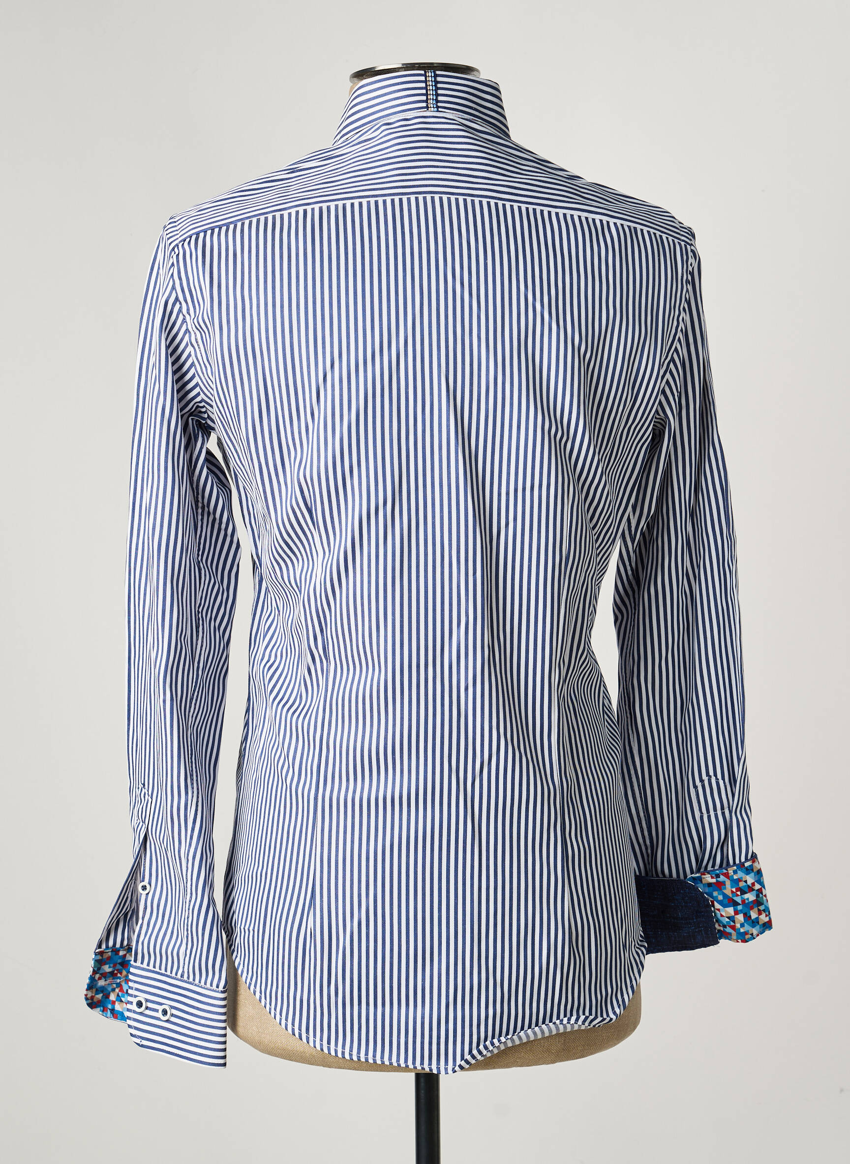 Chemise manches longues coupe cintrée bleu DARIO BELTRAN homme