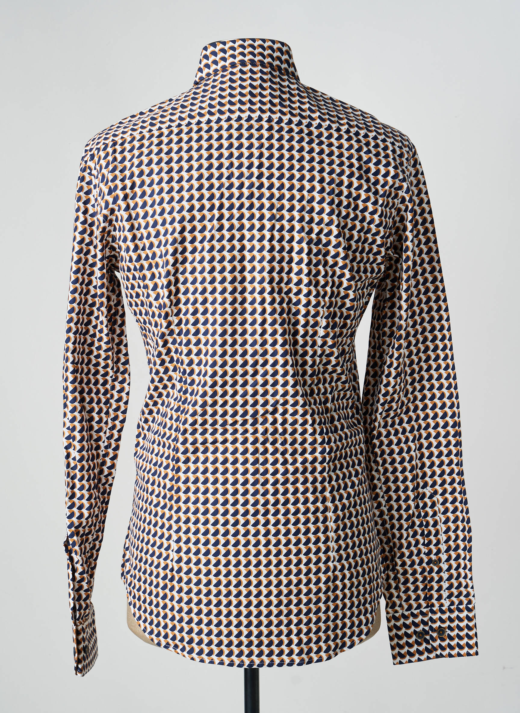 Chemise manches longues imprimé fantaisie marron DARIO BELTRAN homme