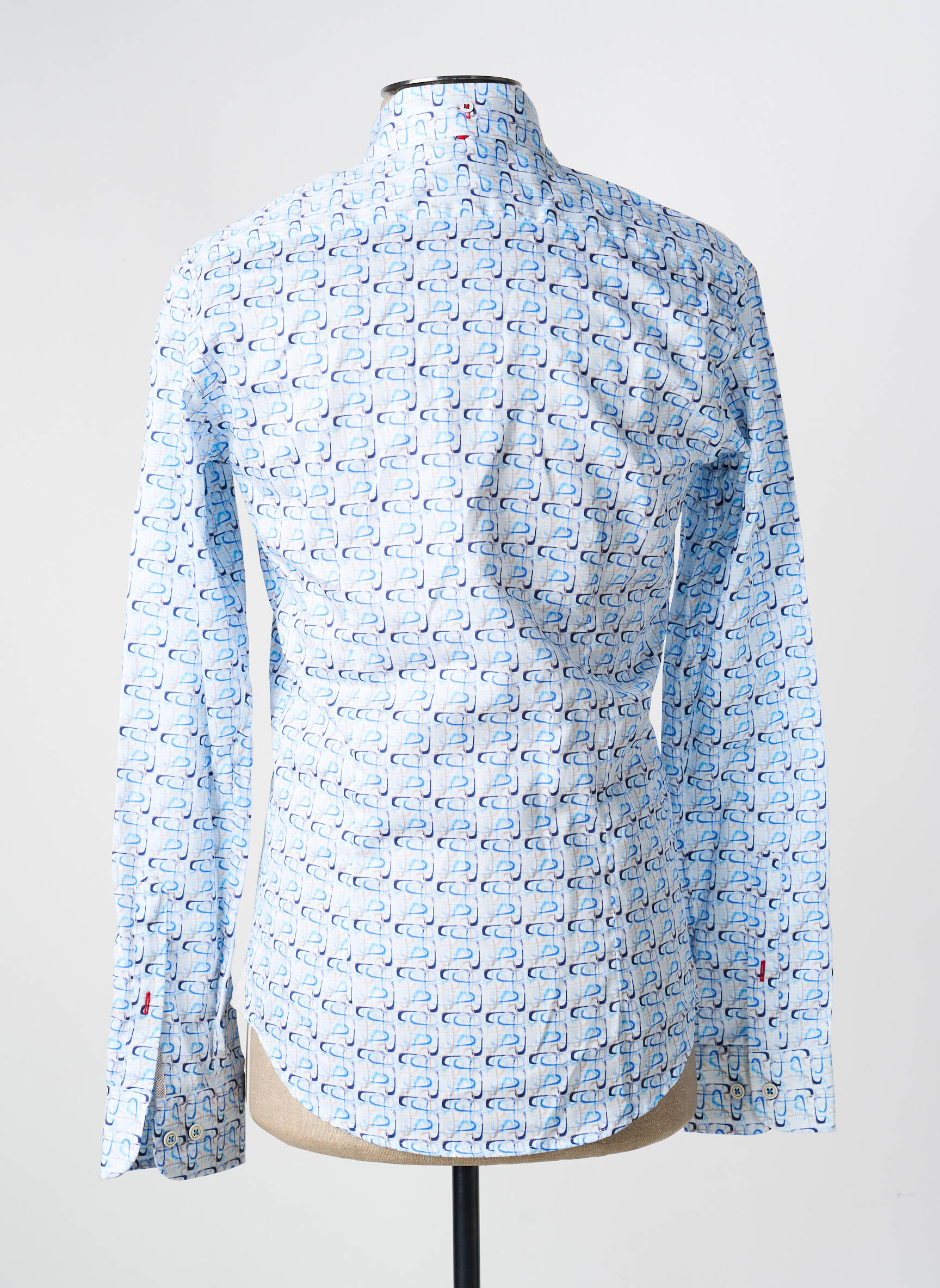 Chemise manches longues imprimé fantaisie bleu THE SURFCAR homme