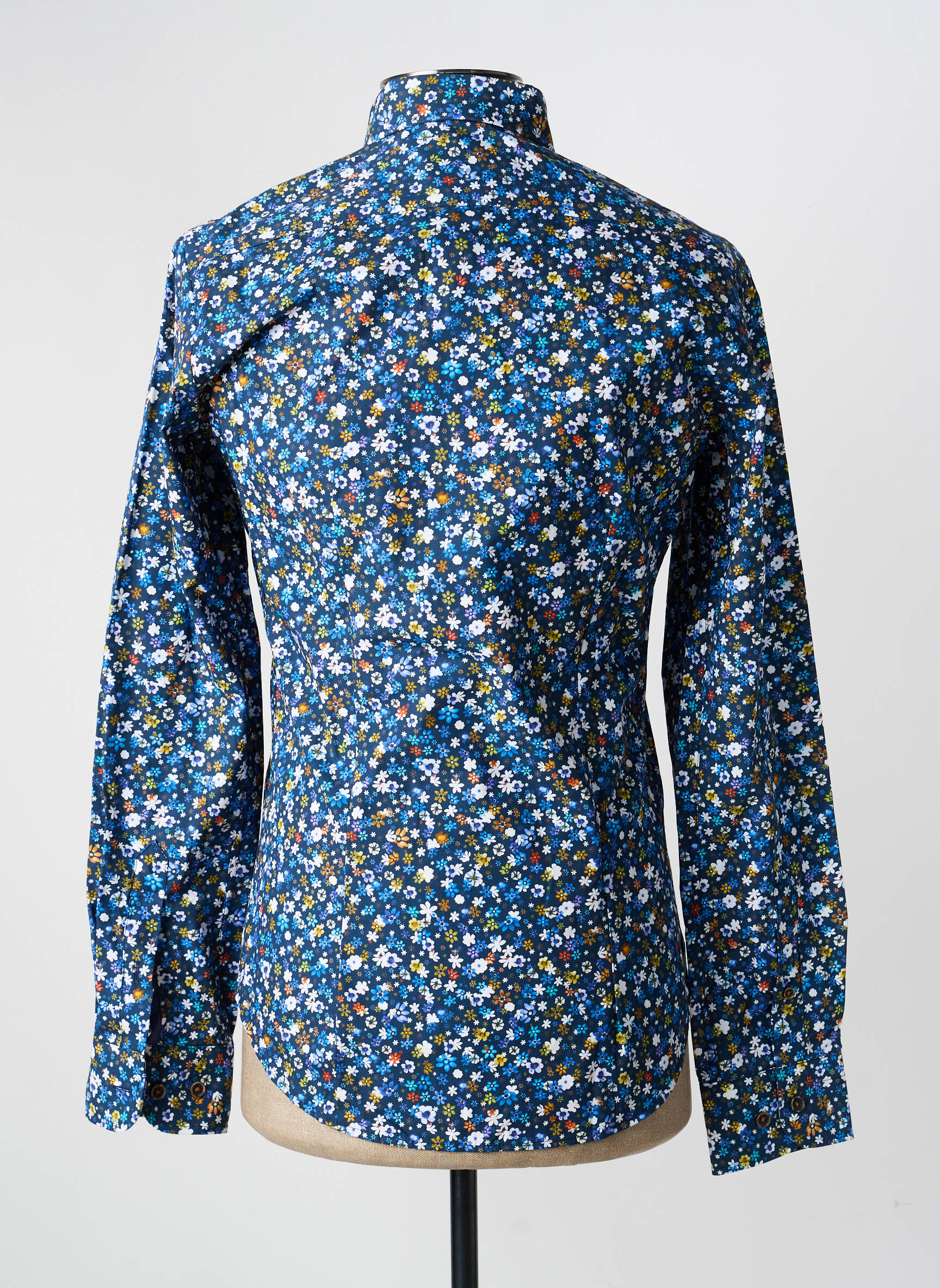 Chemise manches longues coupe cintrée bleu DARIO BELTRAN homme