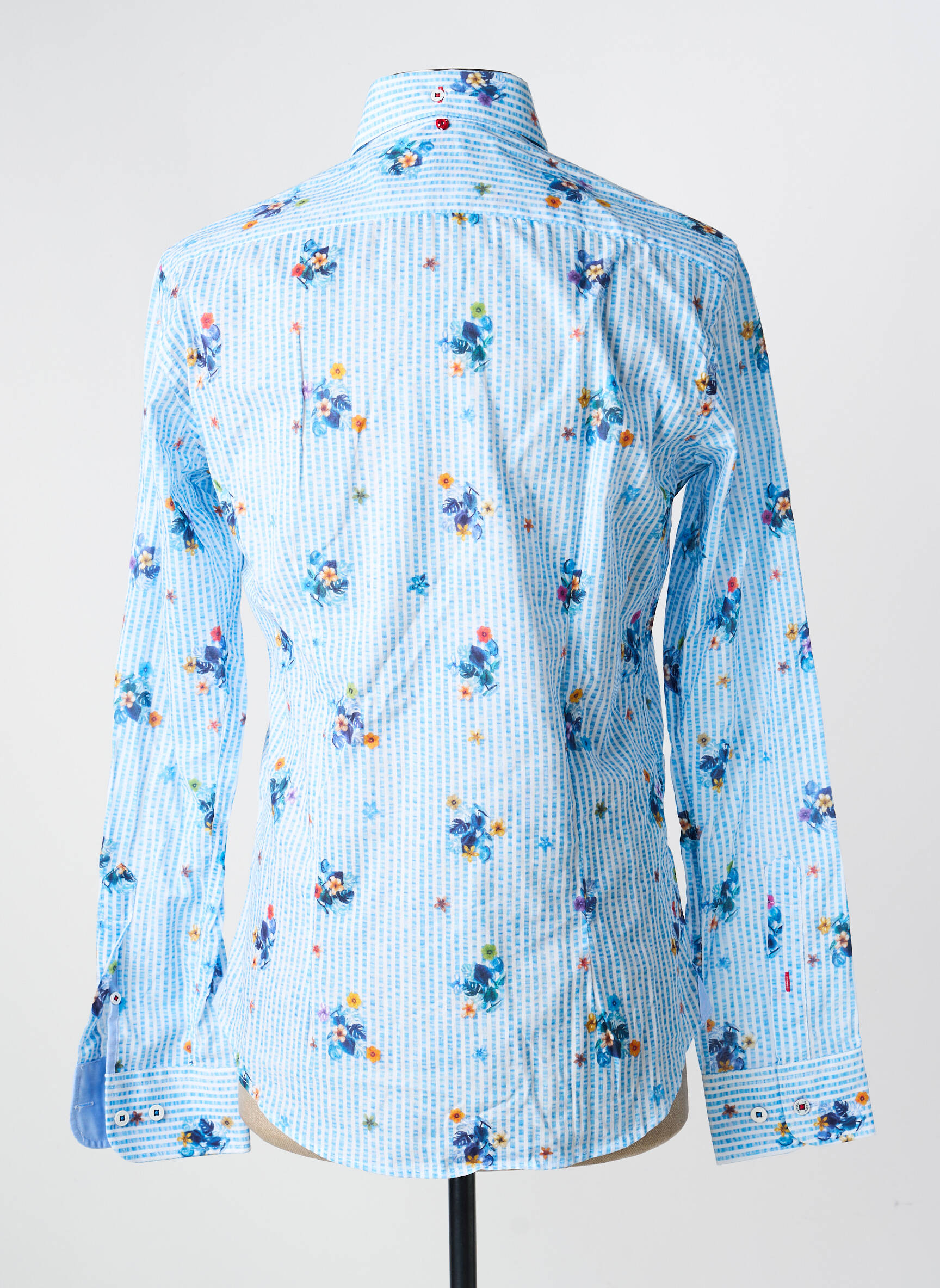 Chemise manches longues coupe cintrée bleu THE SURFCAR homme